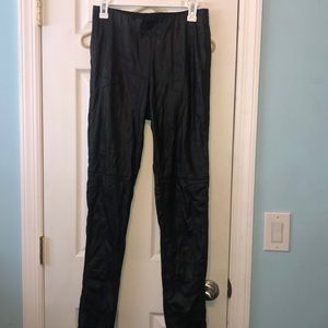Leather leggings